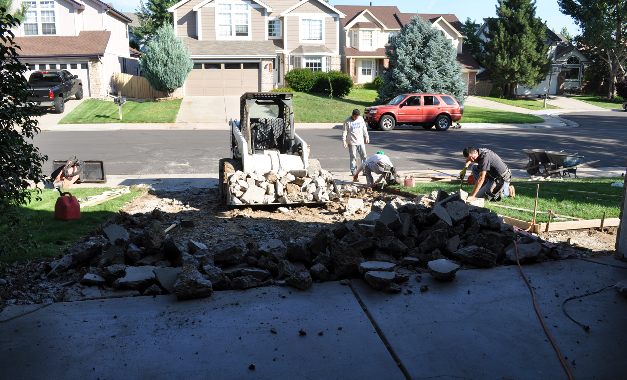Concrete Removal Elegant Pavers